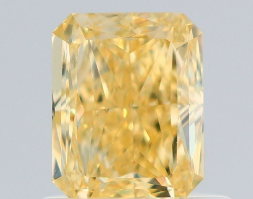 0.83 carat Fancy Intense Yellow-VS1 Natūralus Radiant Deimantas (1)