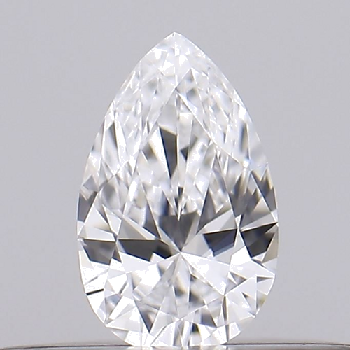 0.16 carat D-VVS2 Natūralus Pear Deimantas (1)