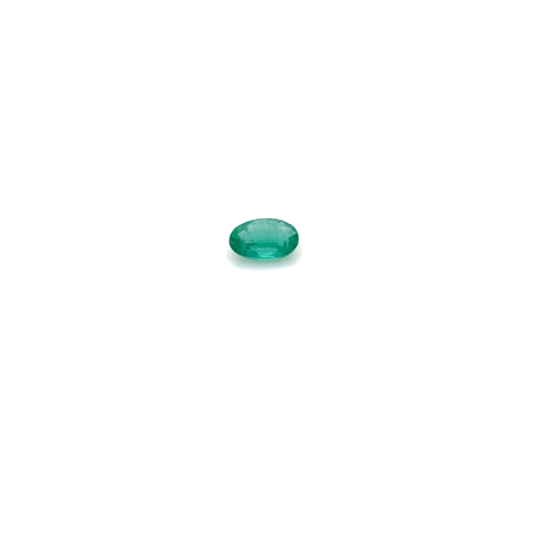 0.35 carat GREEN Oval Smaragdas (1)