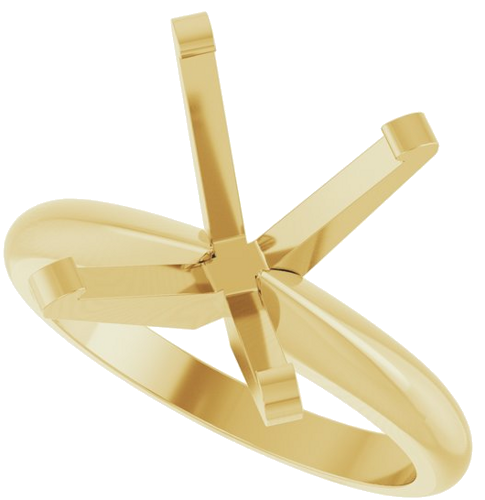 Sužadėtuvių Žiedas „Solitaire“ 14k yellow gold Oval 12mm x 10mm (5)