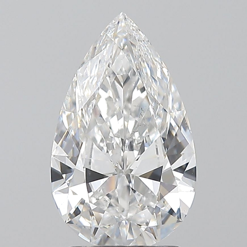 2.01 carat D-SI1 Natūralus Pear Deimantas (1)