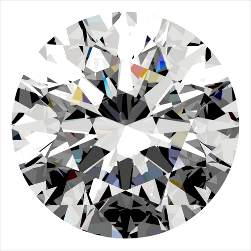 0.52 carat I-VVS1 Excellent cut Natūralus Round Deimantas (1)
