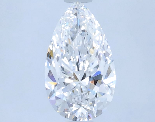 1.0 carat D-VS2 Natūralus Pear Deimantas (1)