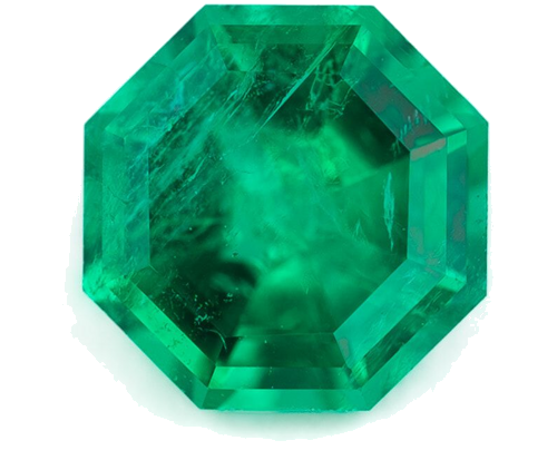 0.44 carat GREEN Octagonal Smaragdas (1)