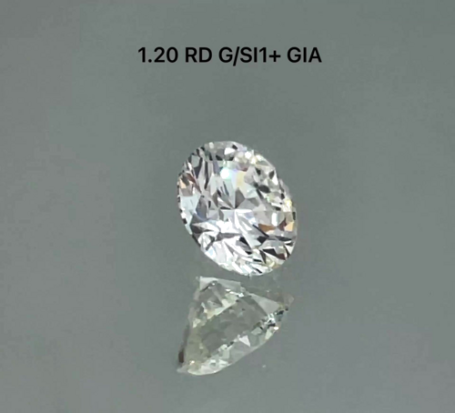 1.2 carat G-SI1 Excellent cut Natūralus Round Deimantas (1)