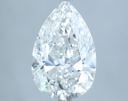 3.01 carat F-SI2 Natūralus Pear Deimantas (1)