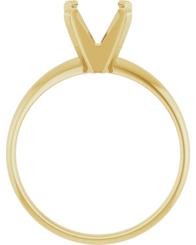 Sužadėtuvių Žiedas „Solitaire“ 585 Geltonojo Aukso Square 5.5mm (2)