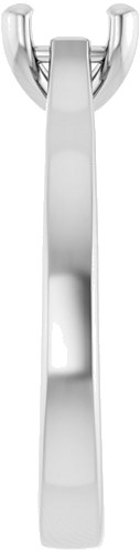 Sužadėtuvių Žiedas 14k white gold Round 6.5mm (4)