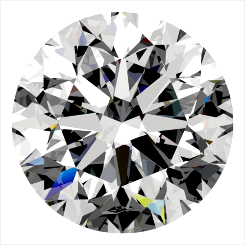 0.4 carat E-VS2 Very Good cut Natūralus Round Deimantas (1)
