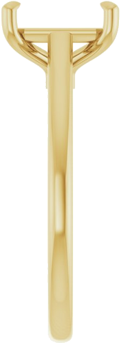 Sužadėtuvių Žiedas „Claw-Pong“ 14k yellow gold Emerald 8mm x 6mm (4)