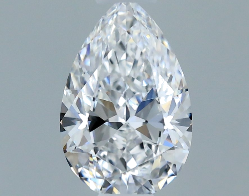 0.4 carat D-VVS2 Natūralus Pear Deimantas (1)