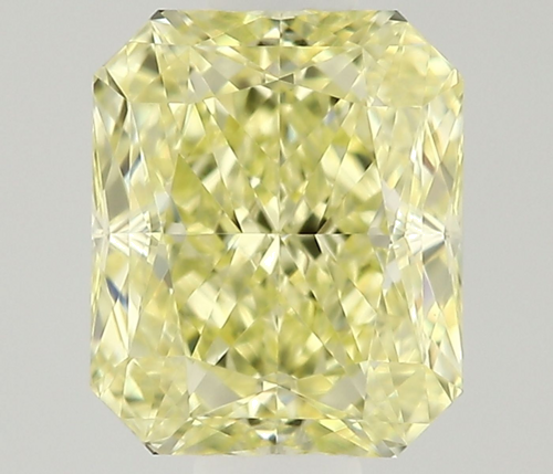 0.5 carat Fancy Yellow-VVS2 Natūralus Radiant Deimantas (1)
