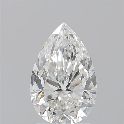2.24 carat H-SI1 Natūralus Pear Deimantas (1)