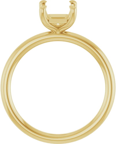 Sužadėtuvių Žiedas „Claw-Prong Solitaire“ 14k yellow gold Emerald 8mm x 6mm (2)