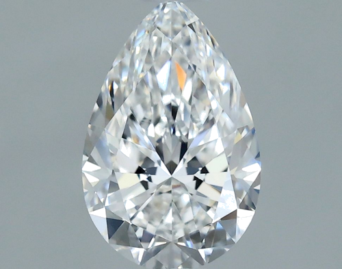 0.59 carat D-VVS2 Natūralus Pear Deimantas (1)
