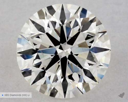 0.6 carat K-VS2 Excellent cut Natūralus Round Deimantas (1)