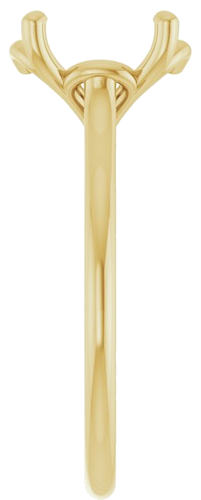 Sužadėtuvių Žiedas „Solitaire“ 585 Geltonojo Aukso Oval 10mm x 8mm (4)