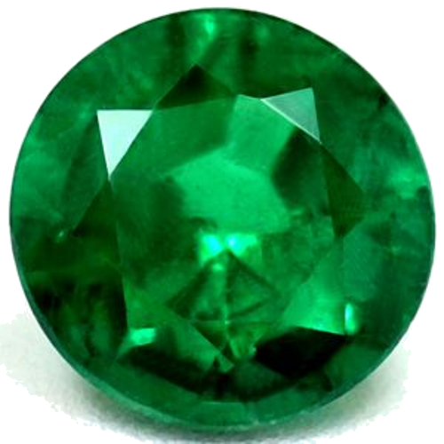 0.5 carat GREEN Round Smaragdas (1)