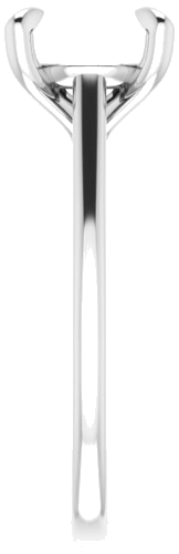 Sužadėtuvių Žiedas „Solitaire“ 585 Baltojo Aukso Round 8.8mm (4)