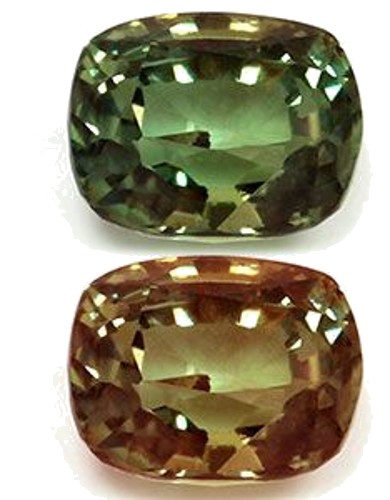 0.56 carat GREEN Cushion Alexandrite (1)