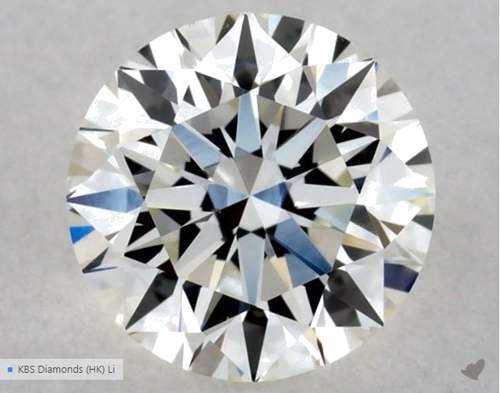 0.52 carat H-VS1 Excellent cut Natūralus Round Deimantas (1)