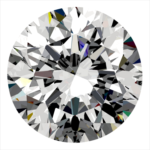 0.5 carat I-VS2 Very Good cut Natūralus Round Deimantas (1)