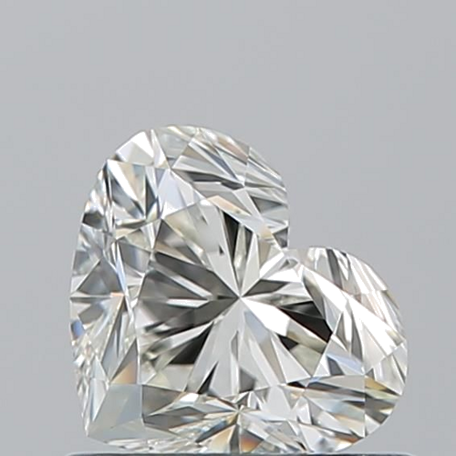 0.71 carat K-VVS2 Natūralus Heart Deimantas (1)