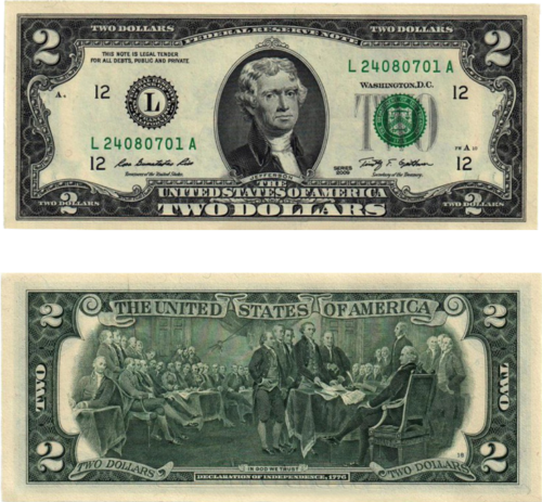2 US dollars (USD) (3)