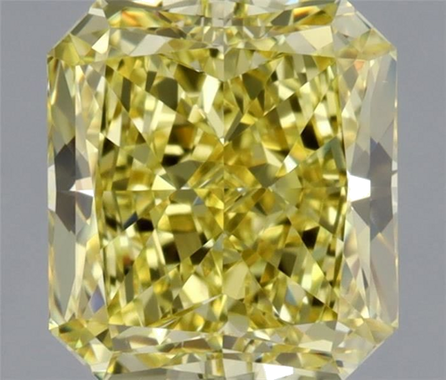 1.74 carat Fancy Intense Yellow-VS1 Natūralus Radiant Deimantas (1)