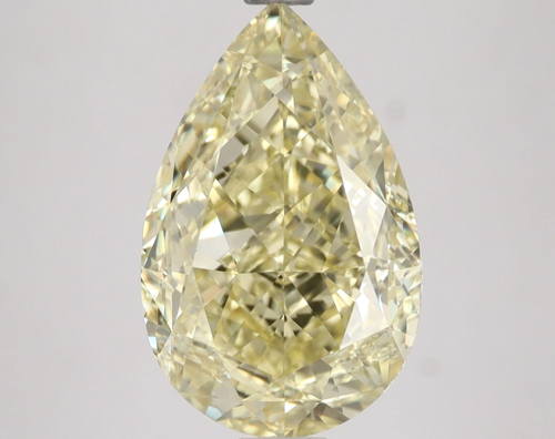 4.06 carat Fancy Yellow-VVS1 Natūralus Pear Deimantas (1)