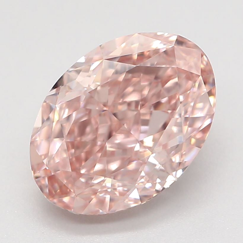 1.53 carat Fancy Orangey Pink-VVS1 Natūralus Oval Deimantas (1)