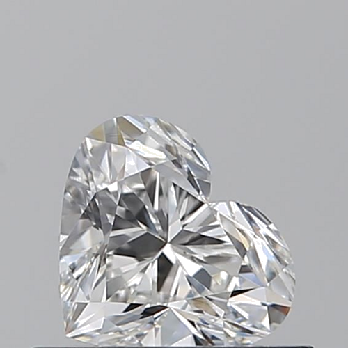 0.5 carat F-VVS2 Natūralus Heart Deimantas (1)