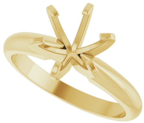 Sužadėtuvių Žiedas „Heavyweight Solitaire“ 14k yellow gold Round 7.5mm (5)