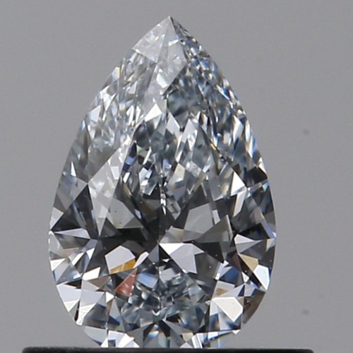 0.52 carat Fancy Light Grayish Blue-VS1 Natūralus Pear Deimantas (1)