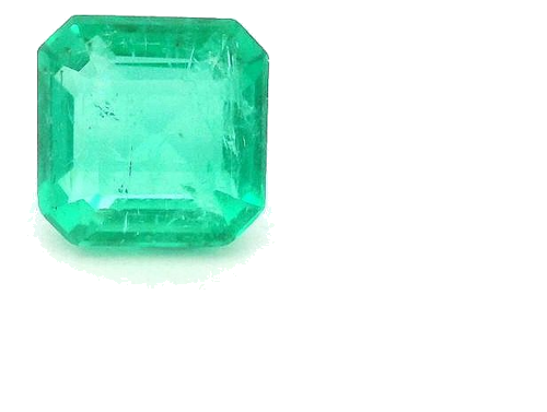 0.86 carat GREEN STEP cut Octagonal Smaragdas (1)