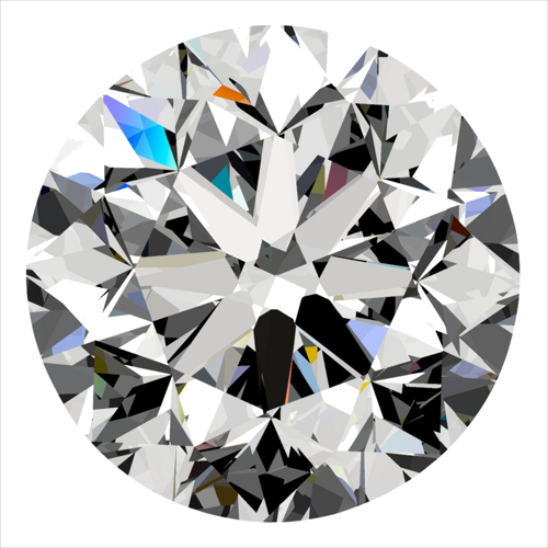 0.3 carat H-VS1 GD cut Natūralus Round Deimantas (1)