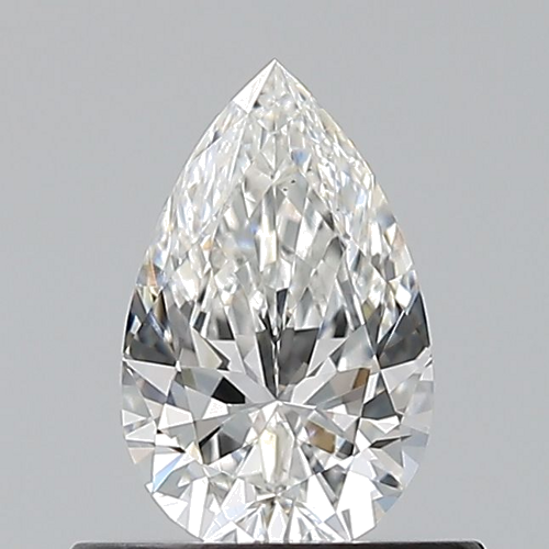 0.5 carat F-VS2 Natūralus Pear Deimantas (1)