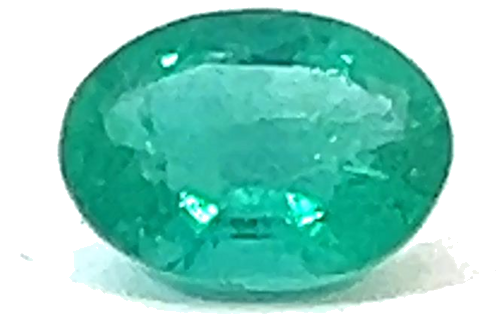 1.13 carat GREEN Oval Smaragdas (1)