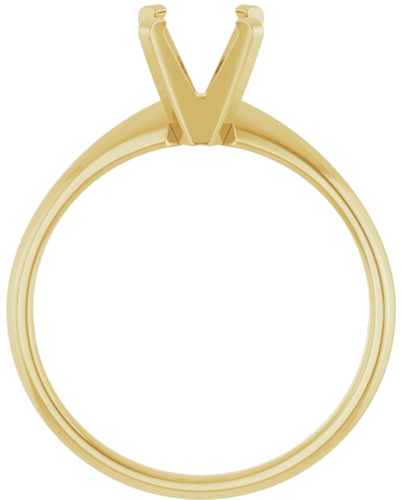 Sužadėtuvių Žiedas „Solitaire“ 14k yellow gold Round 6.5mm (2)