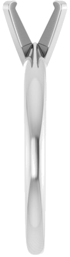 Sužadėtuvių Žiedas „Solitaire“ 14k white gold Round 6.5mm (4)