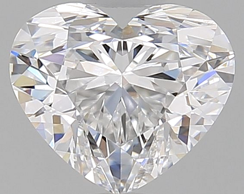 0.7 carat D-VS1 Natūralus Heart Deimantas (1)