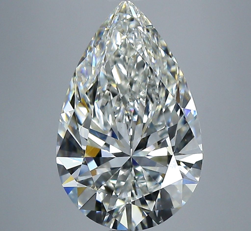 3.51 carat H-VS2 Natūralus Pear Deimantas (1)