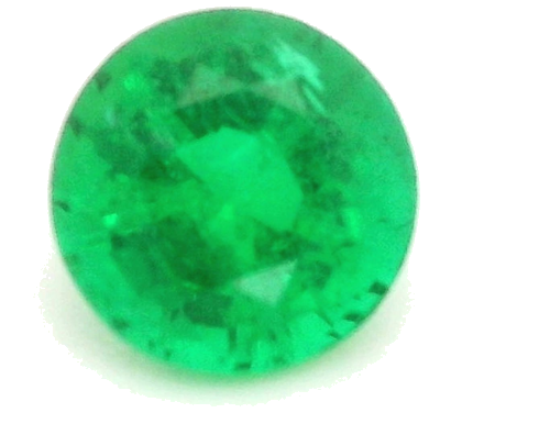 0.33 carat GREEN Round Smaragdas (1)