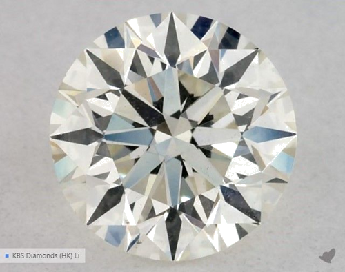 0.5 carat K-SI1 Excellent cut Natūralus Round Deimantas (1)