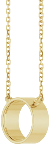 Pakabukas „Bezel-Set Solitaire“ 14k yellow gold Round 8mm (2)
