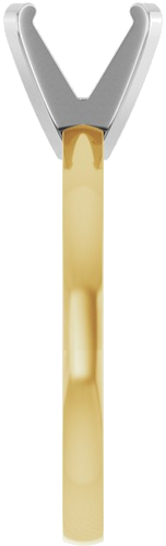 Sužadėtuvių Žiedas „Solitaire“ 585 Baltojo Ir Geltonojo Aukso Round 8mm (4)