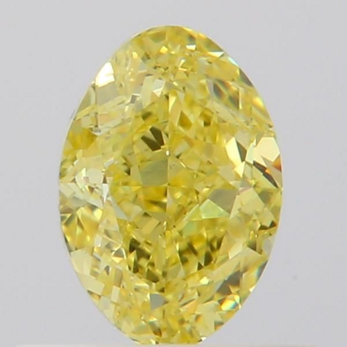 0.54 carat Fancy Yellow-VS2 Natūralus Oval Deimantas (1)