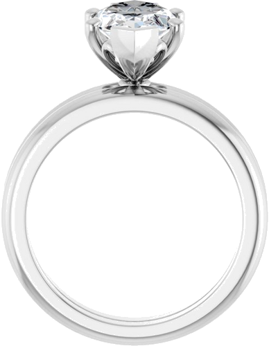 Sužadėtuvių Žiedas „Solitaire“ 14k white gold Marquise 15mm x 7mm (7)