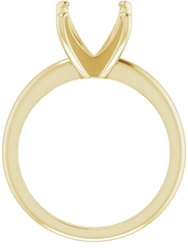 Sužadėtuvių Žiedas „Solitaire“ 585 Geltonojo Aukso Emerald 10mm x 8mm (2)