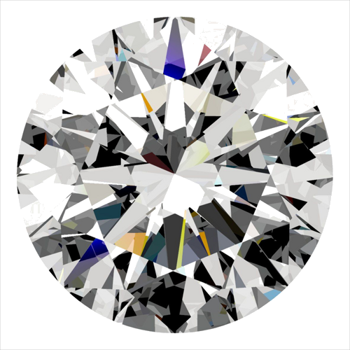 0.3 carat E-VVS2 Excellent cut Natūralus Round Deimantas (1)